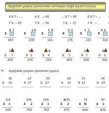 3 Sinif Matematik Carpma Islemi Ve Problemler Egitim Destek Sitesi Matematik Carpma Egitim