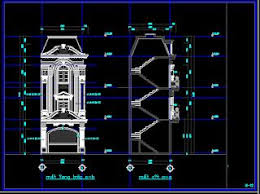 تفاصيل واجهات أوتوكاد داخلية و خارجي Autocad Exterior Classic Facade مجلتك المعمارية Facade Autocad Classic