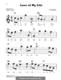 Love Of My Life Queen By Freddie Mercury Sheet Music On Musicaneo