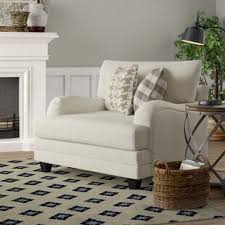 It has a deep, rounded pillow back with 100% polyester upholstery all over. Chair And Half Birch Lane