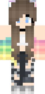 Rainbow Girl Nova Skin Minecraft Girl Skins Minecraft Skins Minecraft Skins Hair