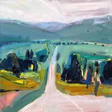 The Road From Cooma To Canberra 61x61 Oil On Board Interiordecor Modernart Artlover Lovers Art Art Eclectic Art