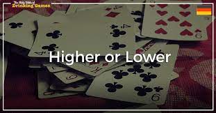 Higher or lower card game. How To Play The Higher Or Lower Drinking Game Drinking Games Bible