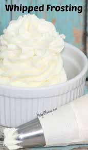 Homemade Whipped Frosting With Unsalted Butter Powdered Sugar Heavy Whipping Cream Cupcake Frosting Recipes Homemade Whipped Frosting Recipe Frosting Recipes