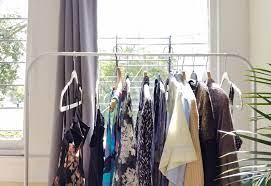 This is just what i needed to see! Ikea Clothing Rack Storage Solution Idea Apartment Therapy
