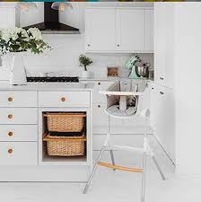 Kitchen table heights are the same as dining table heights, around 30 inches (76cm). Beaba Adjustable High Chair Height Adjustable Baby High Chair With Six Height Settings From Kitchen Table To Island Or Counter Removable Tray And Footrest 6 36 Months Cushion Included Gray Pricepulse