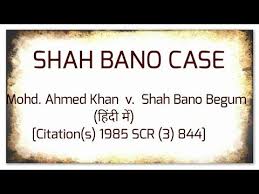 Shah bano begum 1985 (1) scale 767 = 1985 (3) scr 844 = 1985 (2) scc 556 = air 1985 sc 945, commonly referred to as the shah bano case, was a controversial maintenance lawsuit in india, in which the supreme court delivered a judgment favouring maintenance given to an aggrieved divorced muslim woman. Shah Bano Case By Don T Know