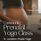 Community Prenatal Yoga