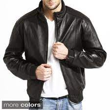 Tanners Avenue Men S Lambskin Leather Bomber Jacket Buy Black Leather Bomber Jacket Leather Jacket Men Leather Bomber Jacket