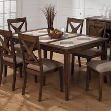 Tile Top Kitchen Table With Butterfly Leaf Kursi Makan Desain Meja Rias
