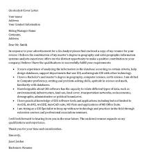 Gis Analyst Cover Letter Sample Geographic Information Systems Analyst Cover Letter Sample Cover Letter Cover Letter Sample Cover Letter Example
