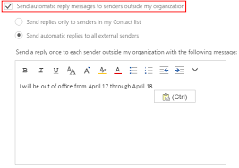Setting An Out Of Office Notification In O365 Harvard Law School