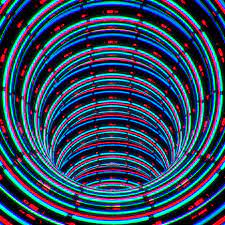 Traveling Through A Neon Wormhole A Trippy Gif Optical Illusions Art Cool Optical Illusions