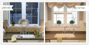 Tiles when placed in the kitchen area are prone to dirt, dust, and spluttering of food as well as water droplets. Painted Ceramic Tile Backsplash In My Kitchen A Year Later Ceramic Tile Backsplash Tile Backsplash Diy Backsplash