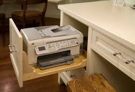 Storage Beyond The Norm Eclectic Home Office Seattle By Richard Landon Design Diy Computer Desk Home Office Design Printer Storage