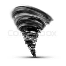 No need to register, buy now! Black Tornado Isolated On A White Stock Vector Colourbox