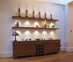 Floating shelves for less, at your doorstep faster than ever! Walnut Floating Shelves With Led Lights