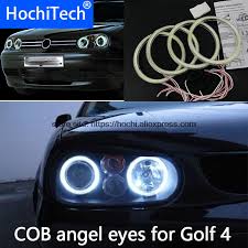 Halo home smart 2 light bluetooth led floodlight with motion sensor and color temperature adjustability. High Quality Cob Led Light White Halo Led Angel Eyes Ring For Volkswagen Golf 4 Golf4 Mk4 R32 Vr6 1998 2004 With Lens Car Light Accessories Aliexpress