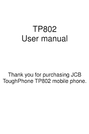 You need to calculate response value from the . Jcb Toughphone Tp802 User Manual Pdf Download Manualslib