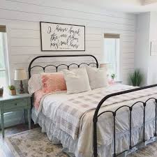 Hojinlinero metal bed frame queen size with vintage headboard and footboard platform base wrought iron bed frame (queen,black sand line). Dp Tall Ivory Broderie T Shirt Farmhouse Bedroom Decor Modern Farmhouse Bedroom Remodel Bedroom