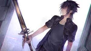 Players could control a maximum of four characters for combat at once. Black Haired Male Anime Character Holding Sword Wallpaper Final Fantasy Noctis Video Games Black Hair Hd Wallpaper Wallpaper Flare