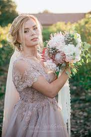 Plus Size Wedding Dress Princess Wedding Dress Bell Short Sleeves Wedding Dress Pink Blush Weddin Princess Wedding Dresses Wedding Dress Sleeves Plus Wedding Dresses