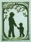 Turning artwork into cross stitch patterns using macstitch/winstitch cross stitch software. Handblessings Walk With Dad With Charm Cross Stitch Pattern 123stitch