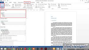 Cara Membuat Daftar Isi Otomatis Untuk Skripsi Di Word