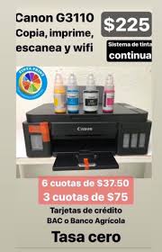 Impresión inteligente, simple y rentable con tanques de tinta integrados. Tinta Print Sv Promocion Canon G3110 Nueva Con Sistema Facebook