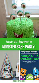 Kids birthday party balloon decorations. 14 Monster Birthday Party Ideas Sofestive Com