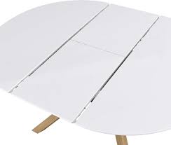 Cherry Tree Furniture Grenchen Round To Oval 4 To 6 Seater White High Gloss Extendable Dining Table Amazon Tree Furniture Extendable Dining Table Dining Table