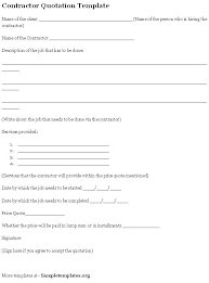 Check spelling or type a new query. Sample Contractor Quotes Quotesgram