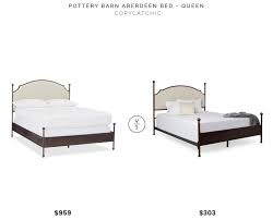 Pottery Barn Aberdeen Bed 959 Vs Overstock Andover Bed 303 Upholstered Metal Bed Look For Less Copycatchic Luxe Living For L Bed Bedroom Decor Home Trends