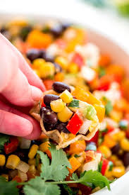 Black Bean And Corn Salsa Recipe Black Bean And Corn Salsa Recipe Healthy Afternoon Snacks Healthy Appetizers Easy Afternoon Snacks