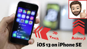 Ios 13 On Iphone Se 3d Touch Animoji Youtube