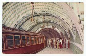 The dulled silver color is reminiscent of the art deco era and is stunning, without being overwhelming. City Hall Subway Station New York About Art Nouveau