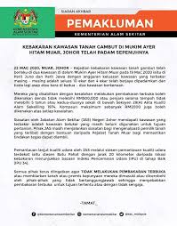 Kenyataan Media Jabatan Alam Sekitar