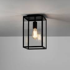 Ax7956 Homefield Ceiling Light In Textured Black With Clear Glass Diffuser Ip23 E27 For Exterior Lighting Astro 1095021 Outdoor Ceiling Lights Ceiling Lights Porch Lighting