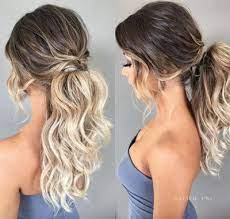 Fancy Ponytail Hairstyles For Medium Hair Messy Ponytail Hairstyles Hair Styles Fancy Ponytail