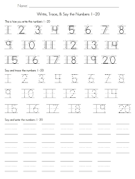Trace Numbers 1 20 101 Printable In 2020 Writing Practice Worksheets Writing Numbers Writing Practice