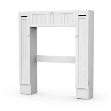 Home depot over toilet cabinet. Costway 34 5 In W X 38 5 In H X 7 In D White Over The Toilet Storage Hw56628 The Home Depot