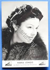Fotocartolina con Autografo della cantante Maria Longo