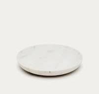 Ecin large white marble serving plate | Kave Home Greece