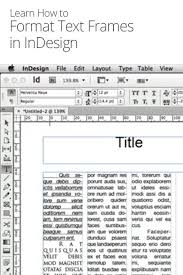 How To Format Text Frames In Indesign Indesign Text Frame Graphic Design Tutorials