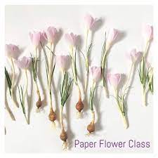 Paper Flower Class Pdf Video Crocus Flower Spring Bulb Etsy Paper Flower Tutorial Paper Flowers Crocus Flower