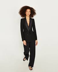 Zara Woman Double Breasted Frock Coat Black Frock Zara Fashion Zara