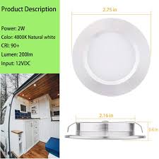 200lm Aiboo Super Slim Rv Interior Lights For Camper Van Motorhome Sailboat Houseboat Aiboo