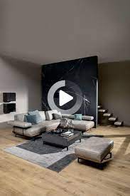 Joop Corner Sofa 24 7 8106 Gray Leather Ecksofa Asthetisches Design Sofa