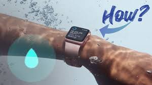 The water lock icon appears at the top of the watch face. How Does The Apple Watch Eject Water Youtube