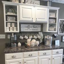 We have compiled our favorite 30 home kitchen coffee bar ideas to take the chaos out of getting your caffeine fix. Wonderful Coffee Bar Ideas For Kitchen Amazing Coffee Bar Ideas In Kitchen Coffeebar Coff Coffee Bar Home Farmhouse Kitchen Diy Farmhouse Kitchen Decor